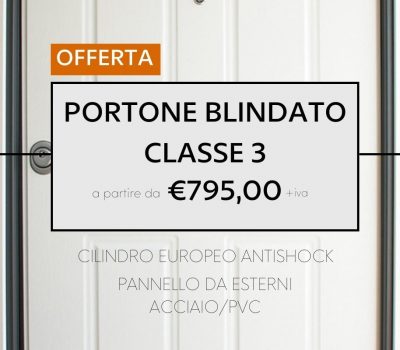 PORTA BLINDATA PER ESTERNI CON CILINDRO EUROPEO